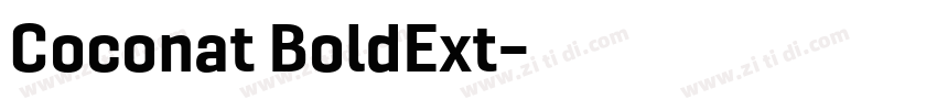 Coconat BoldExt字体转换